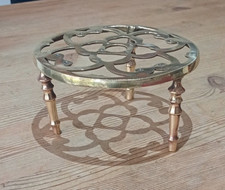 Heavy vintage brass trivet