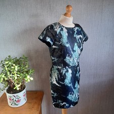Zara Blue Green Dress M Medium