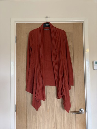 Rust orange ribbed - m&s,