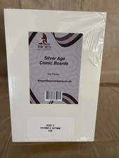 100 x SILVER Age Backing Boards - (New&Sealed) - White