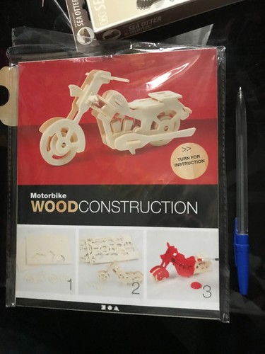 Motorbike wood construction - motorbike,