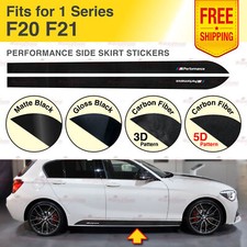 Racing Side Skirt Stickers Decals Graphic Vinyl Stripes for BMW F20 F21 1 Series