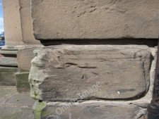 Photo 6x4 Damaged bench mark at Chester Castle This bench mark is on the  c2009