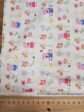 Cotton Digital Print Design Fabric Material - PEPPA PIG