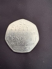 50 Pence Coin Johnson’s Dictionary 2005