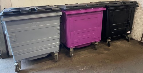 1100 litre metal wheelie - wheelie, bin