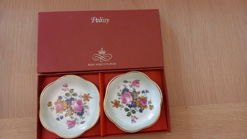Palissy rose trinket - rose, x