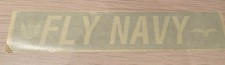 Vintage Fly Navy 21cm Blue Sticker, Reverse Printed For Sticking To Windows 0311