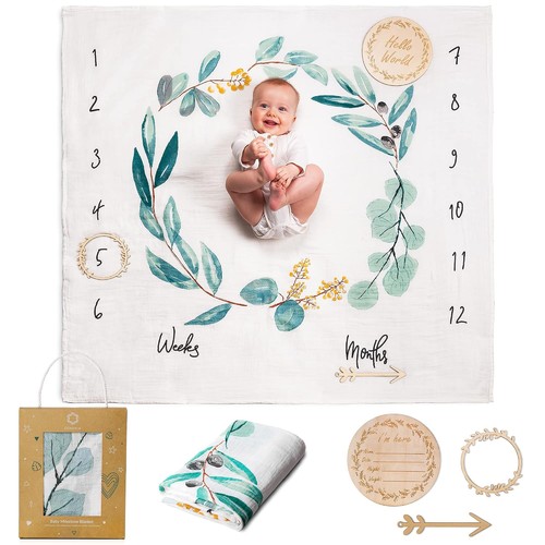 Baby milestone blanket - baby,
