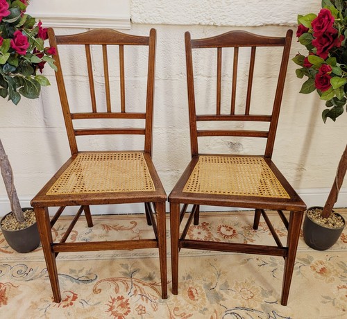 Pair edwardian inlaid - pair,