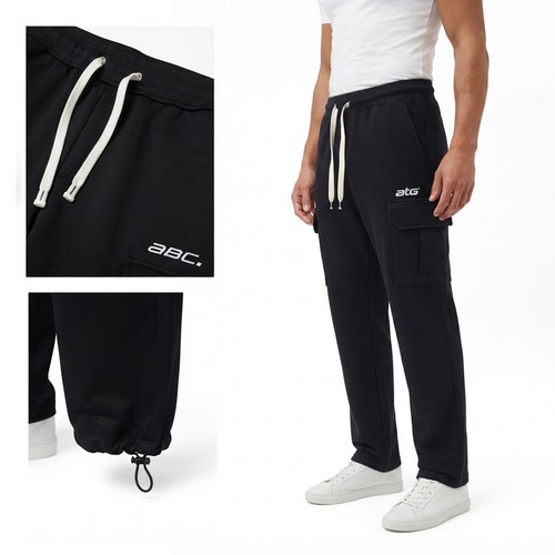 Men cargo joggers black - men's,