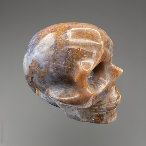 Crystal skull ocean jasper - skull,