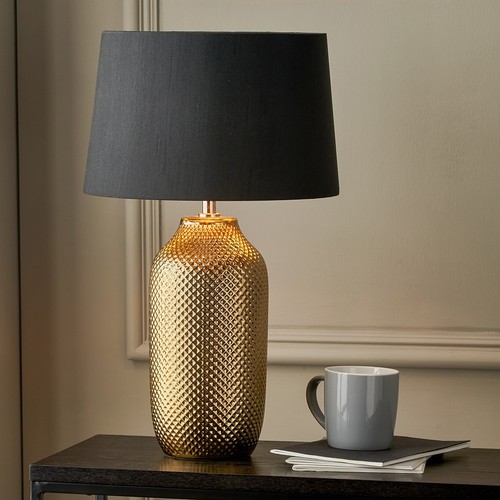 Gold ceramic table - ceramic, lamp