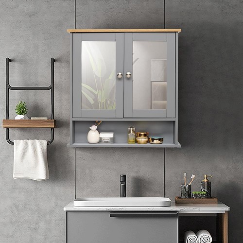 Wall bathroom mirror cabinet - mirror,