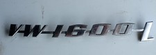 VW 1600 L rear Badge / script