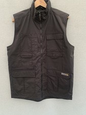 Regatta Multi-Pocket Utility Fishing Shooting Black   Gilet Jacket Large Men’s