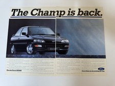Original Vintage 1992 Mk5 Ford Escort RS2000 Magazine Advert Poster Garage Retro