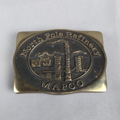 Vintage mapco belt buckle - vintage,
