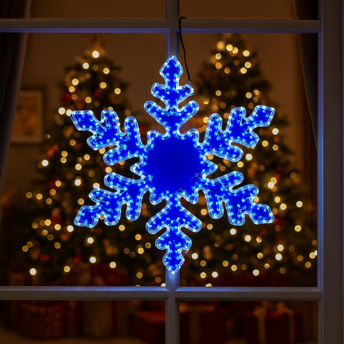 Christmas snowflake led rope - christmas,