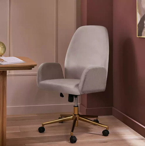 Clarice velvet office chair - clarice,