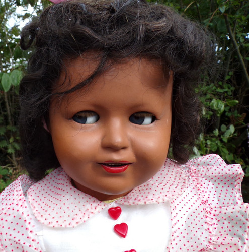 Large vintage flirty eyes - vintage, doll