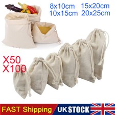10-100X Cotton Drawstring Bags