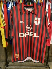 AC Milan 1999-2000 Adidas M Centenary #24 Guly Football Shirt