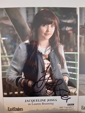 Jacqueline Jossa Eastenders signed cast card photo