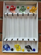 Glass teapot stirrers - stirrers, 6