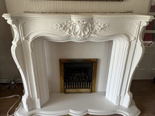 Dauphin French Style Plaster Fire Surround. Collection Only