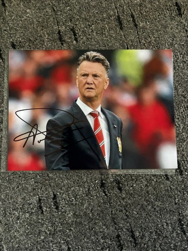 Louis van gaal signed 7x5 - louis,