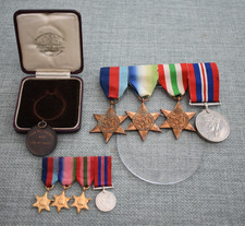 ww2 medals group British original Inc Miniatures & Named Football Military 1932