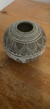 Onyx Gray Vase Intricately