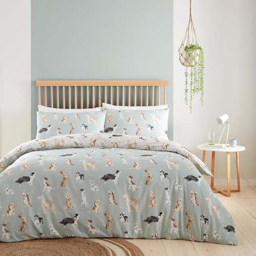 Duck egg blue dog duvet - duck,