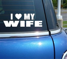 I HEART LOVE MY WIFE FUNNY