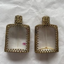 Pompadour Vintage Glass Perfume Bottles Made in Austria