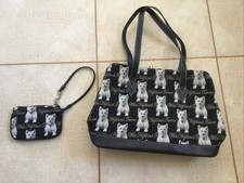 Vintage-style Highland Terrier Dog Tapestry Handbag by Royaltex & Matching Purse