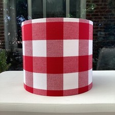Red Buffalo Check lampshade