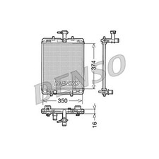 Radiator for toyota aygo - radiator, b4