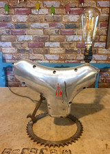 Vtg Upcycled 60s BSA A10 Timing Case Desk Lamp, Bobber,Chopper, Cafe Racer, Gift