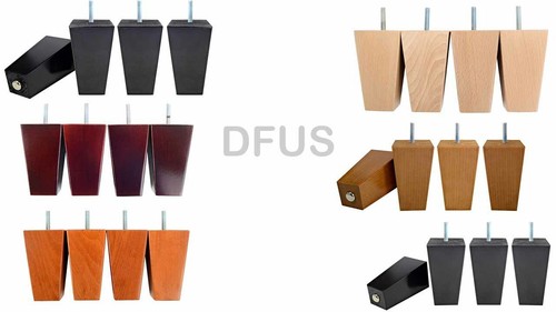 New wooden furniture legs - 4x,