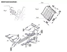 Swan Neck Tow Bar For TOYOTA