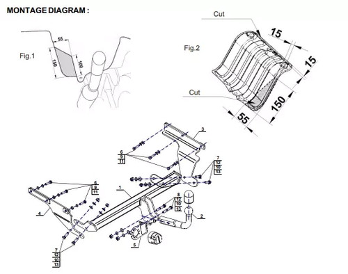 Swan neck tow bar - swan,