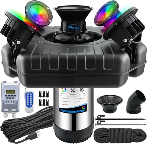 Pond fountain aerator floating - pond,