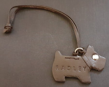 Radley Dog Tags Dog Tag or Handbag Charm Brown