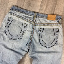 True Religion Limited Edition Jeans W30L30 Ultra Low Rise Straight Leg Y2K USA