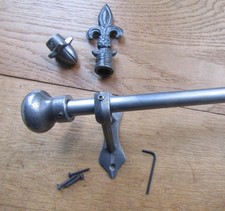 Rustic curtain valance pole