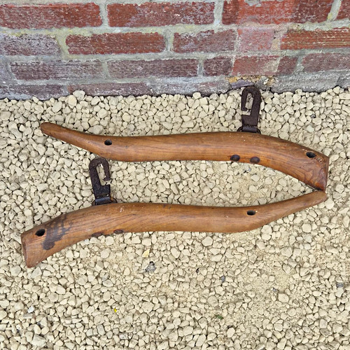Antique pair wooden - of,