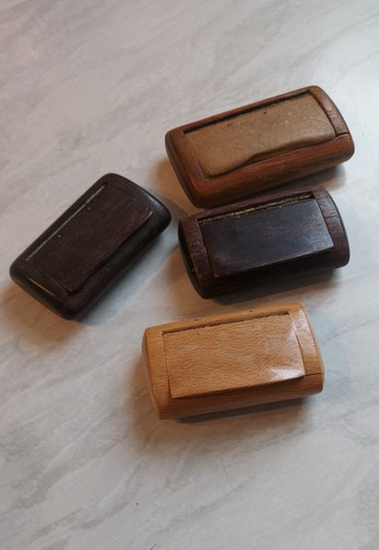Antique wooden snuff box - wooden,