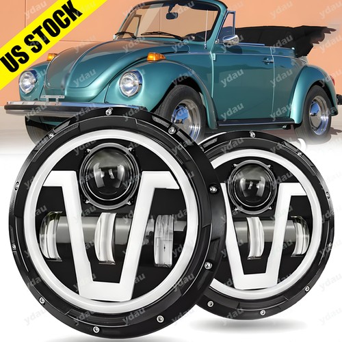 Dot led headlight - 7",